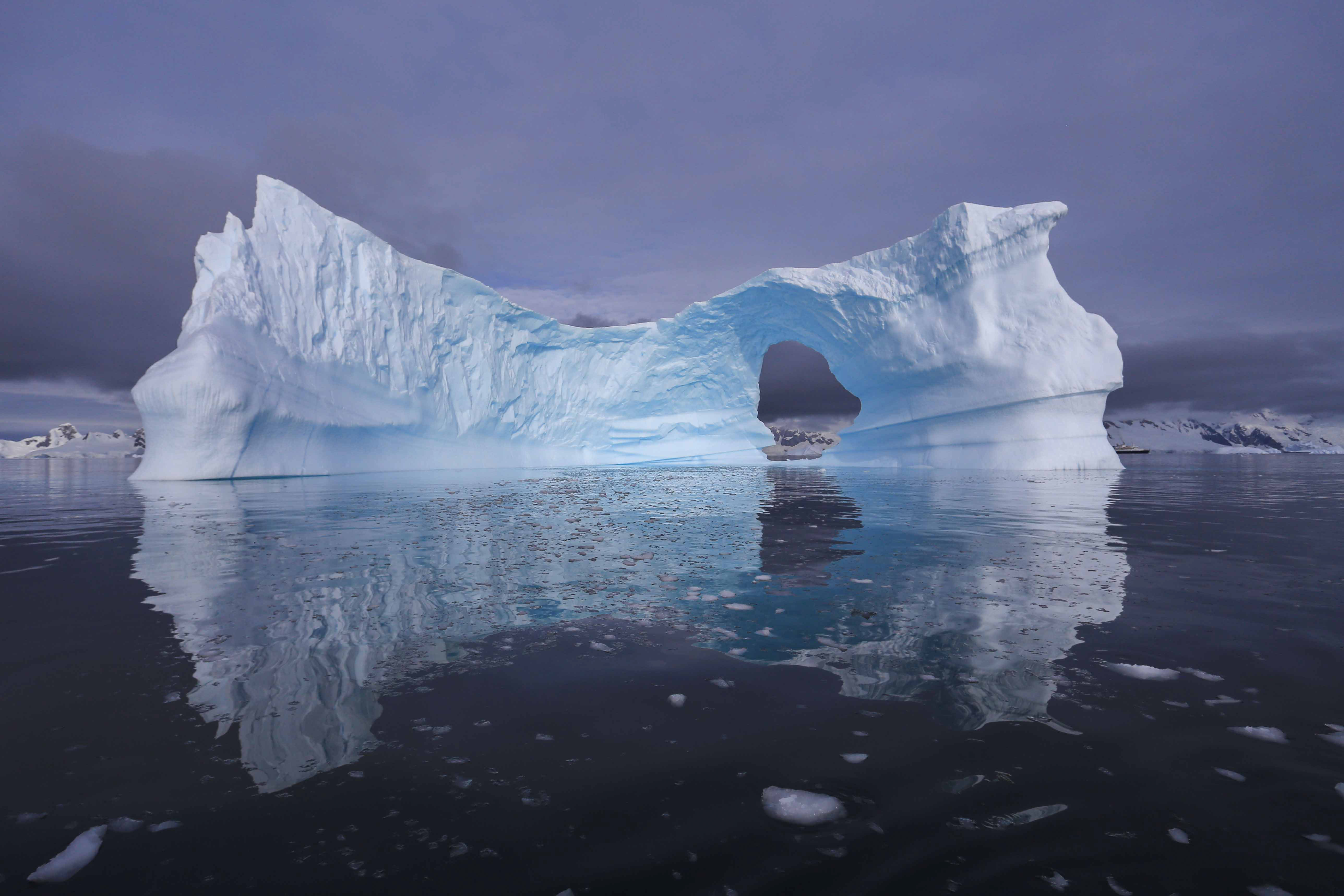 Icebergs,  in all shapes, sizes and colors, are photographic highlights during polar voyages to the Antarctic