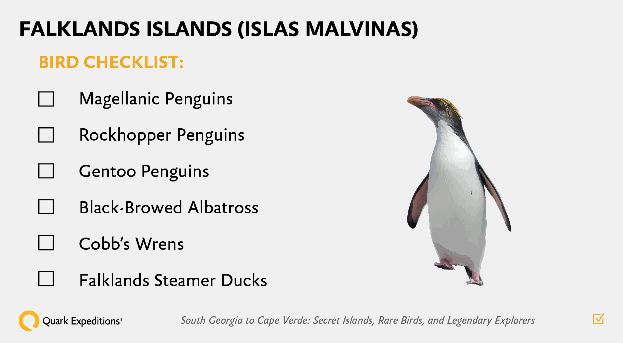 Falklands Birding Checklist Graphic