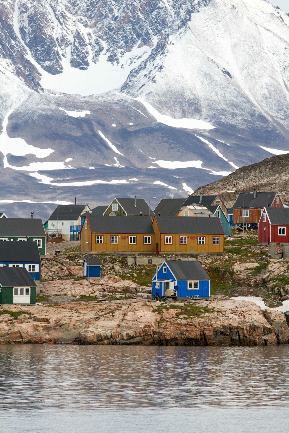 The charming Greenland village of Ittoqqortoormiit, where locals thrive even in punishing Arctic conditions, after the storm. Photo: Daven Hafey