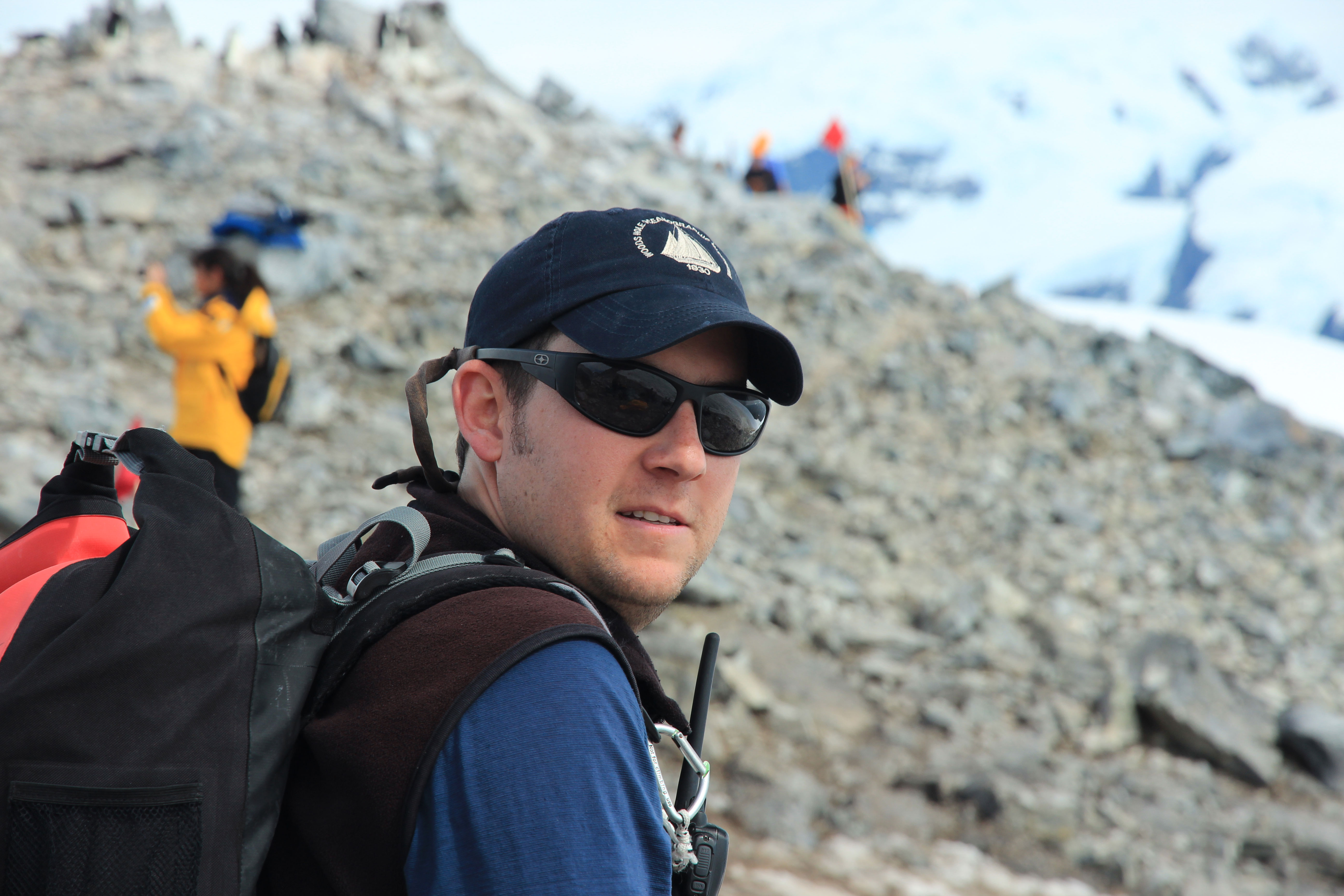 Dr. Mike Polito, Scientist-in-Residence, in Antarctica with Quark Expeditions. Photo: Dr. Tom Hart