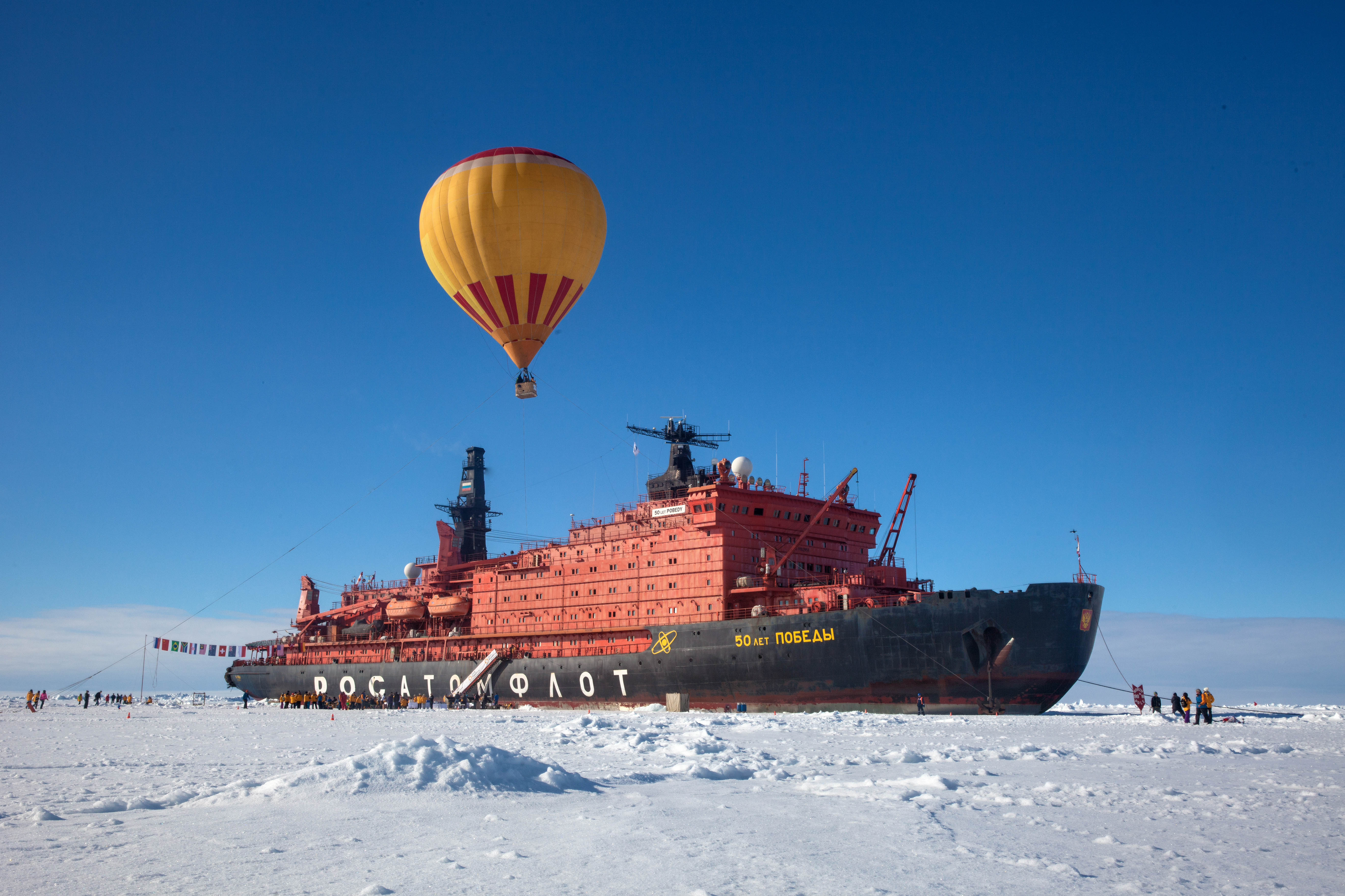 Travel to the North Pole aboard the only working Russian nuclear icebreaker in the world.