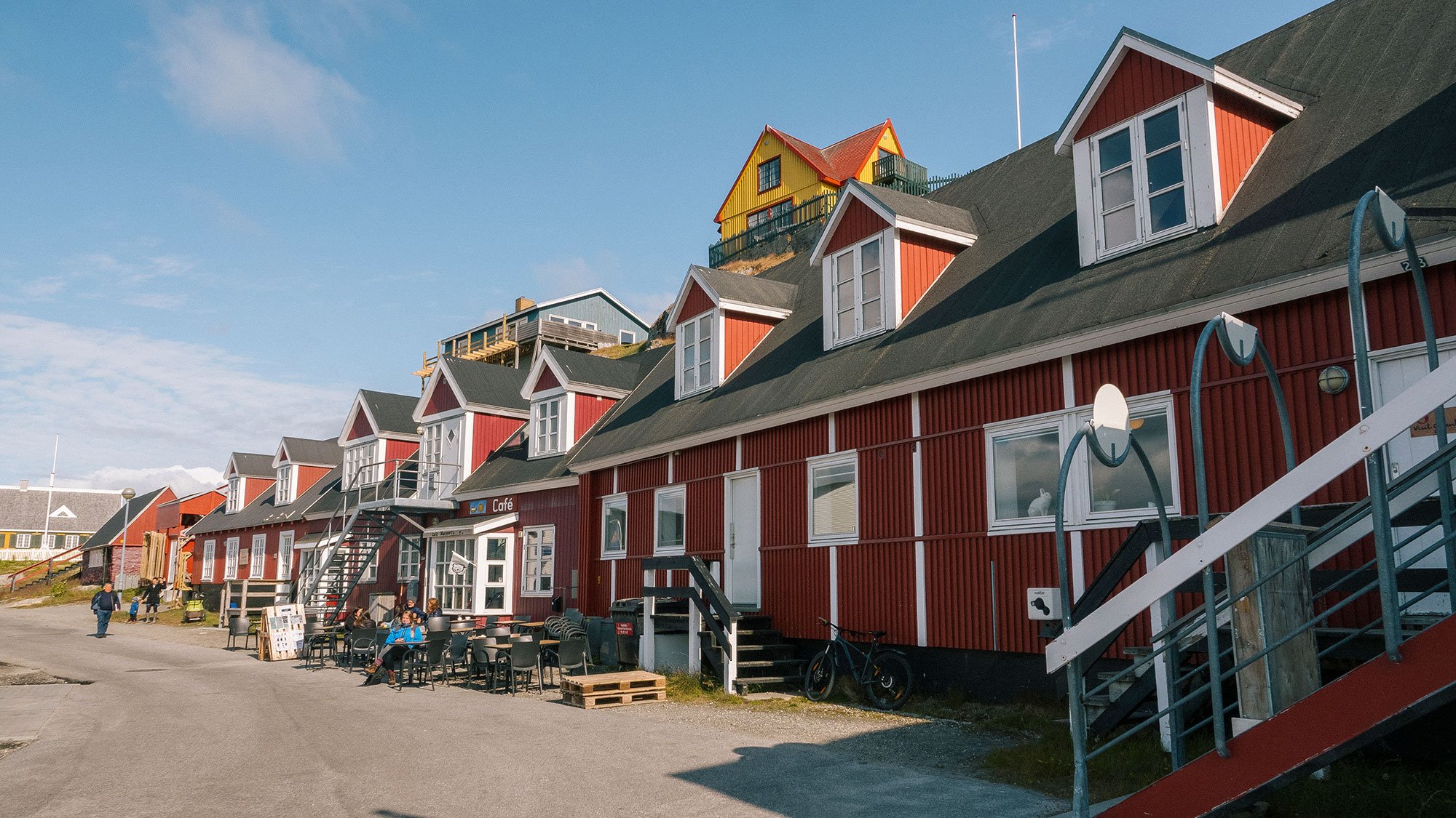 Brightly coloured houses are a signature characteristic of Nuuk.