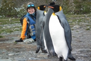 Quark guide Acacia gets up close and personal with penguins in Antarctica.