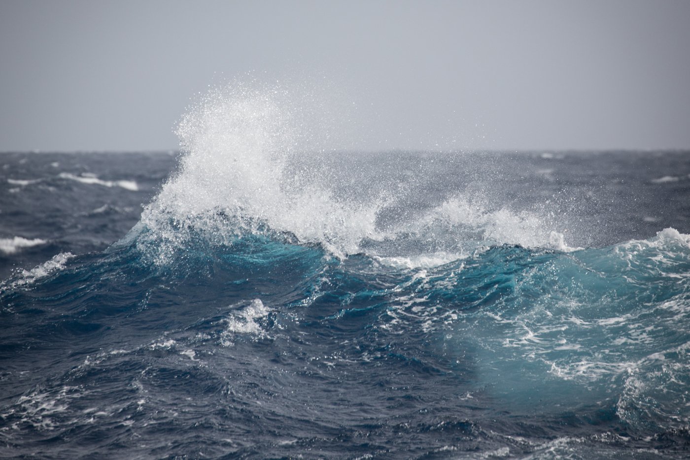 Waves during the Drake Passage. Photo: Acacia Johnson