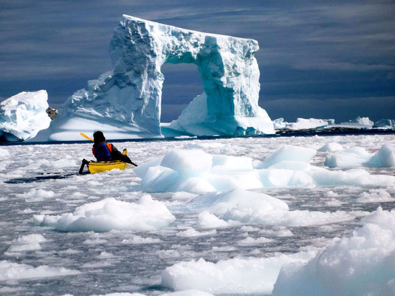 Polar kayaking