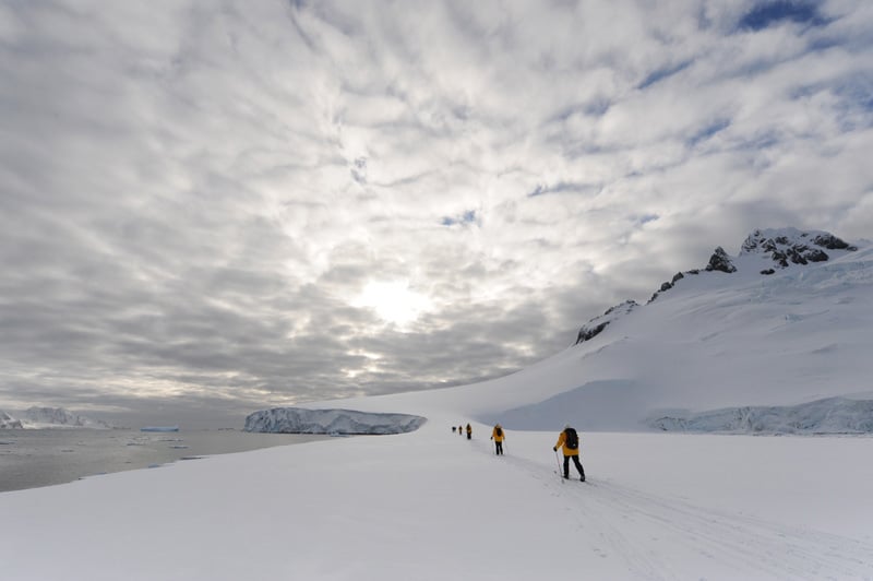 Skiing in Antarctica