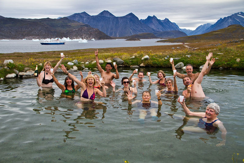 Hot springs in Greenland - Photo Credit: C King