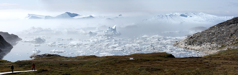Ilulissat, Greenland offers spectacular Arctic landscapes for visitors and photographers.