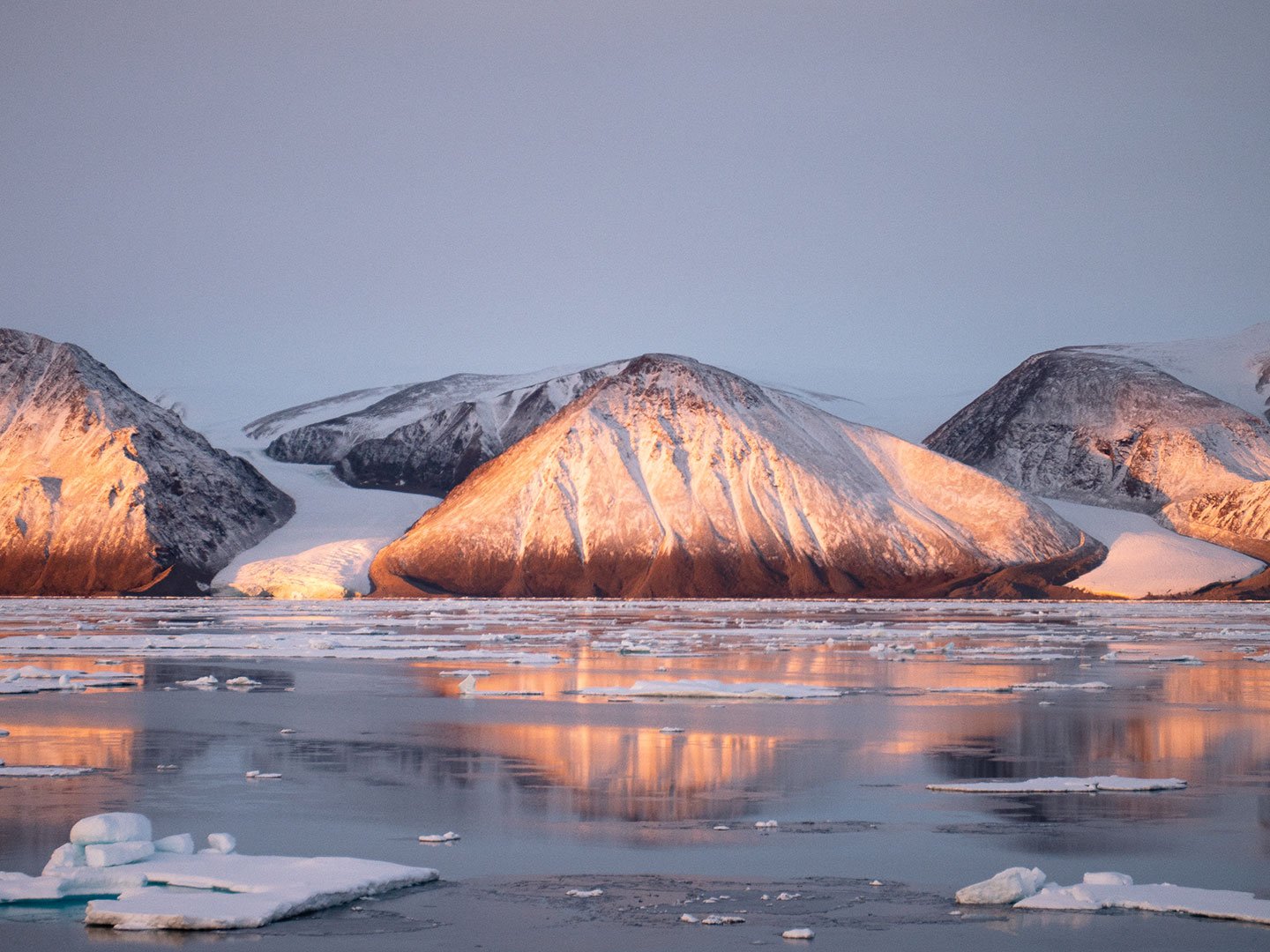 Stunning views of snow- and ice-covered landscapes are highlights of any cruise to Nunavut