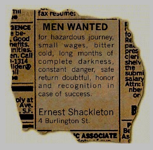 Shackleton Ad for Nimrod