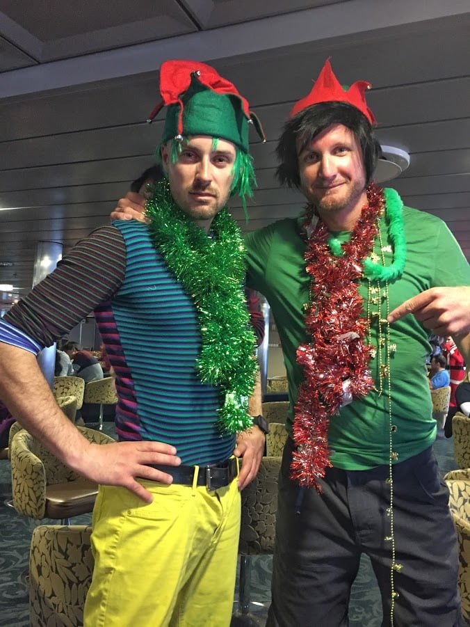 Expedition staff get festive on board Ocean Endeavour for a Christmas cruise