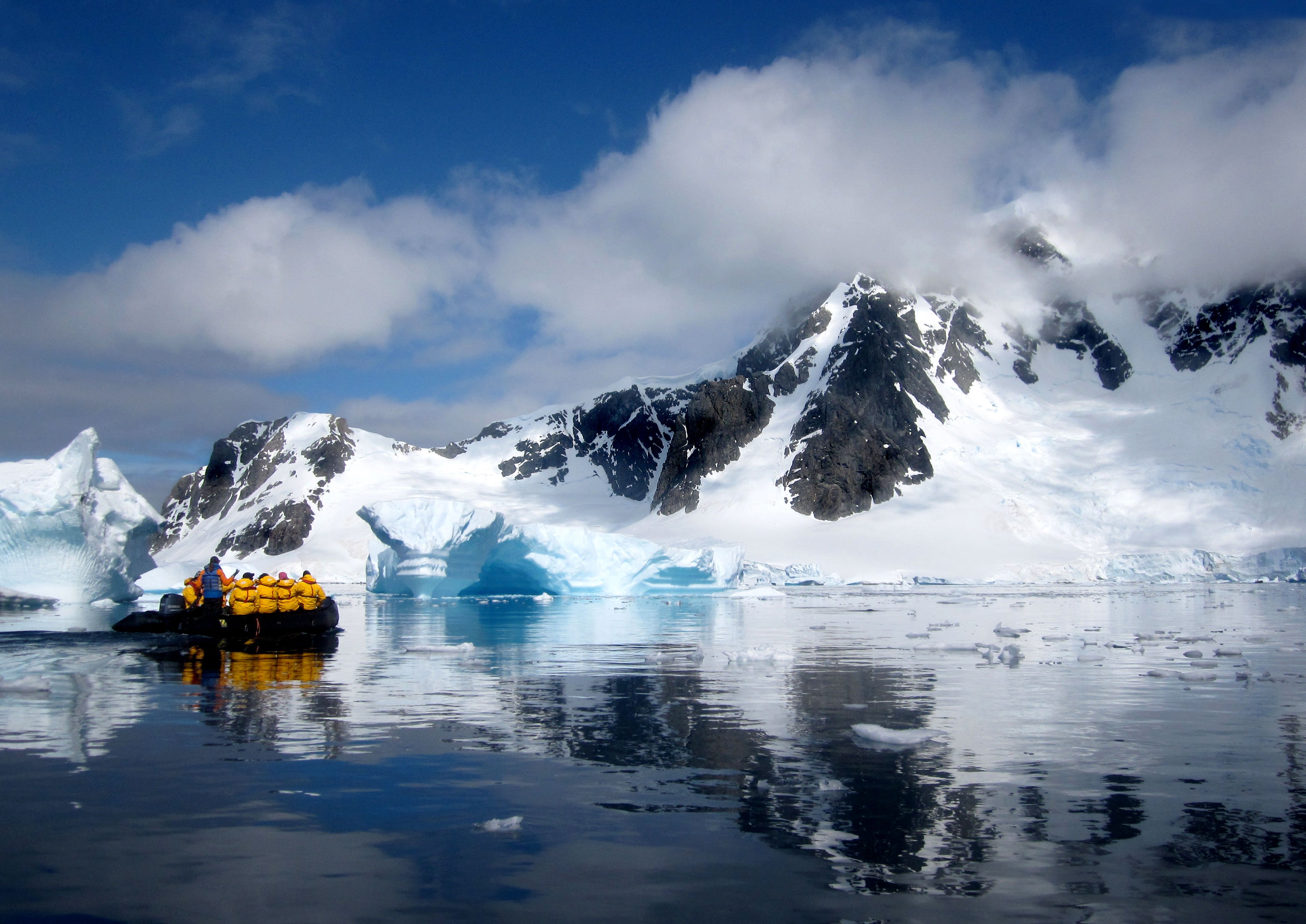 Zodiac Cruising Antarctica