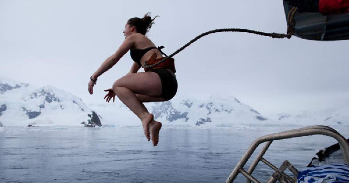 Take a Polar Plunge with Quark Expeditions and Stop Kids Cancer Cold
