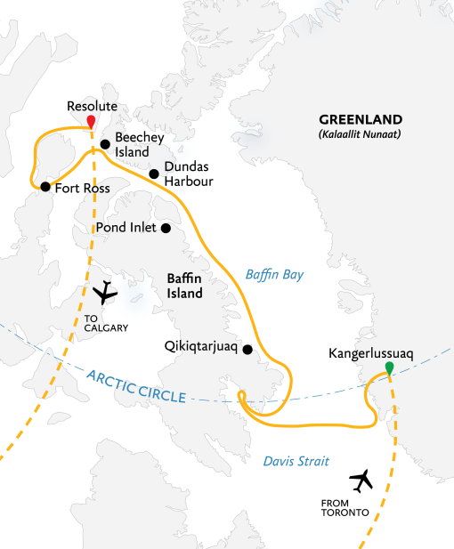 ARC-NWP-17D2025: Northwest Passage: The Legendary Arctic Sea Route - 17 Day Itinerary
